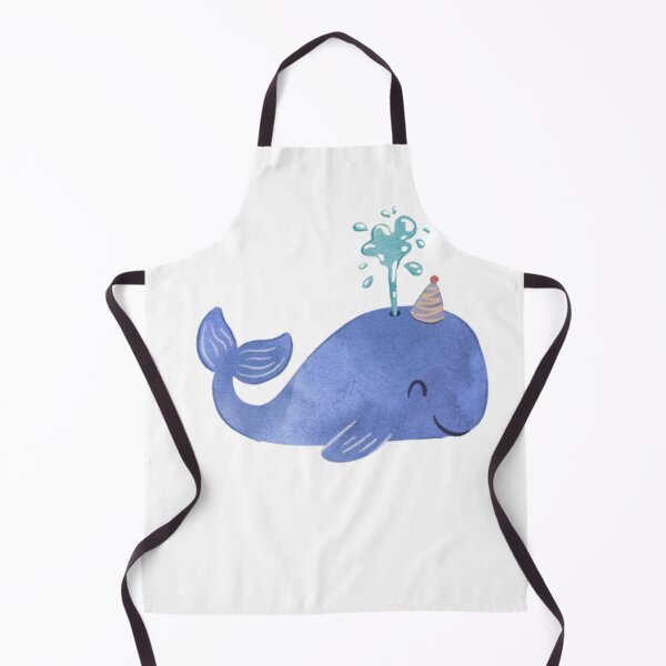 Item preview, Cute kawaii smiling ocean whale designed and sold by The Art Vibe.