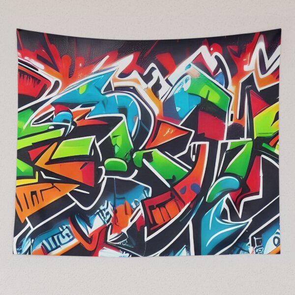 Item preview, Vibrant Graffiti Art for Modern Decor | 295 designed and sold by City Graffix Design Co..