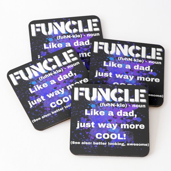 Item preview, Funcle Definition Design with Cool Paint Splatter designed and sold by TOA Timeless Original Apparel.