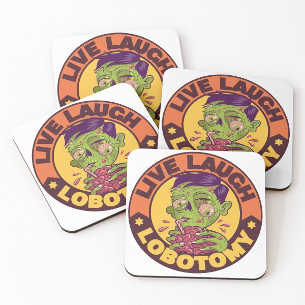 Item preview, Colorful, Funny Live Laugh Lobotomy Skull  designed and sold by Soy-el-Soil.