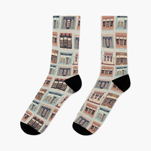 Item preview, Retro bookstore pattern  designed and sold by FatBirdie.