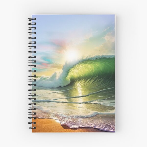 Item preview, Sunlit Ocean Wave designed and sold by Sanctum Icons.