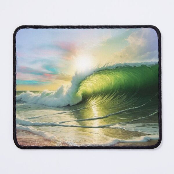 Item preview, Sunlit Ocean Wave designed and sold by Sanctum Icons.