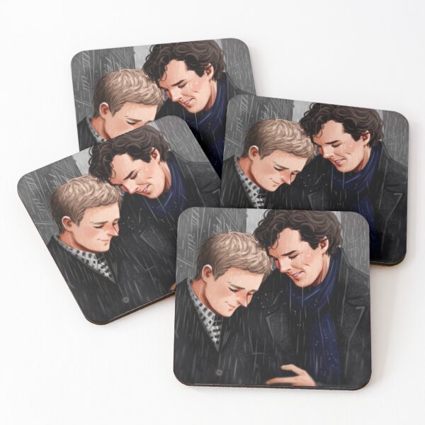 Item preview, Johnlock in the Rain Oil Pastels designed and sold by orionlodubyal.
