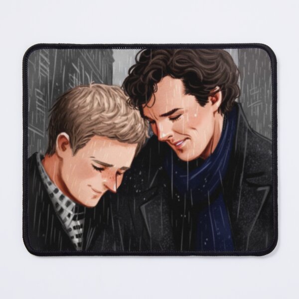 Item preview, Johnlock in the Rain Oil Pastels designed and sold by orionlodubyal.