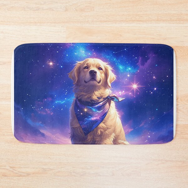 Item preview, Golden Retriever with Starry Neckband and Celestial Symbols designed and sold by Christian Weiss.