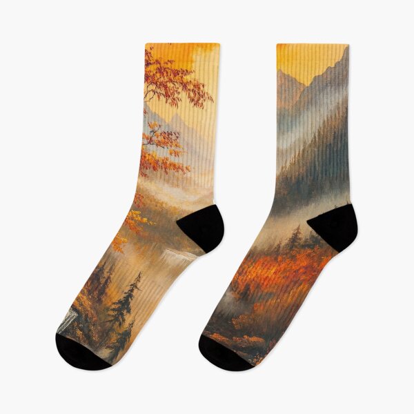 Item preview, Foggy autumn mountain scenery  designed and sold by MargaretWiktor.