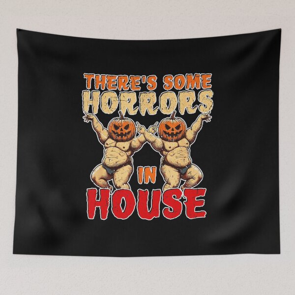 Item preview, There's Some Horrors In House Trendy Pumpkin Quote  designed and sold by SavannalCronam.