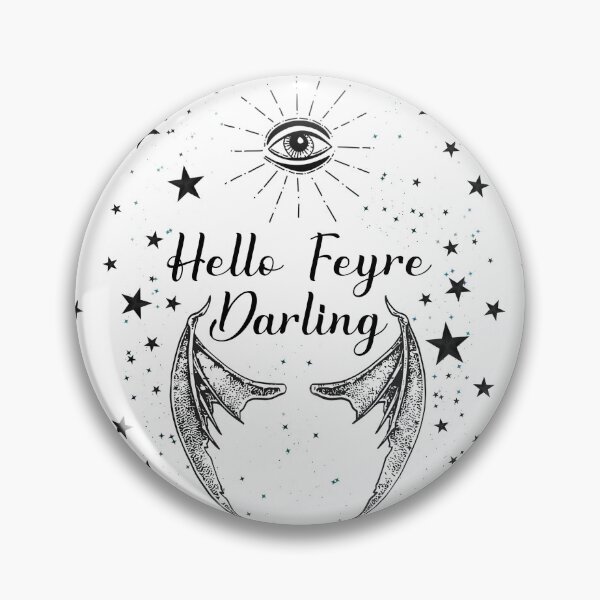 Aperçu de l'œuvre Bonjour Feyre Darling, conception ACOTAR créée et vendue par CEB1700.