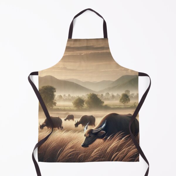 Item preview, Serenity in the Fields: Buffalo Grazing in Peaceful Harmony designed and sold by Meta2Physical.