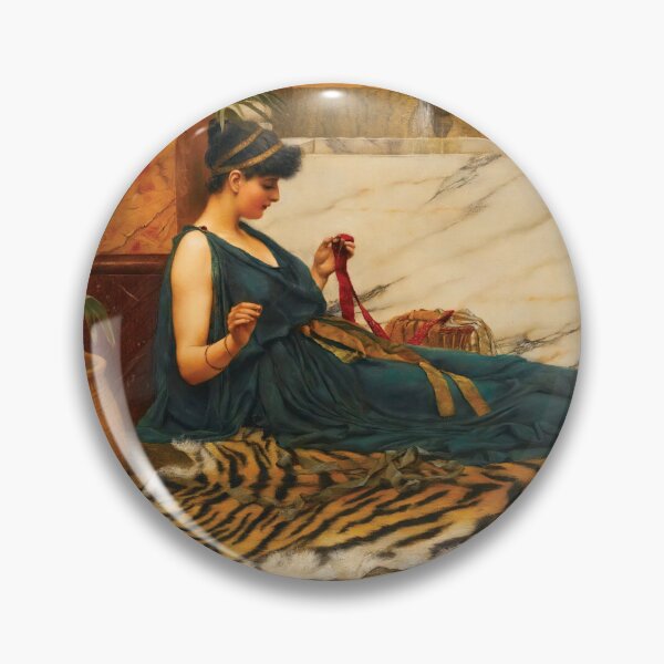 Item preview, The Tigerskin (Sewing Girl) by John William Godward designed and sold by InnerCitadel.