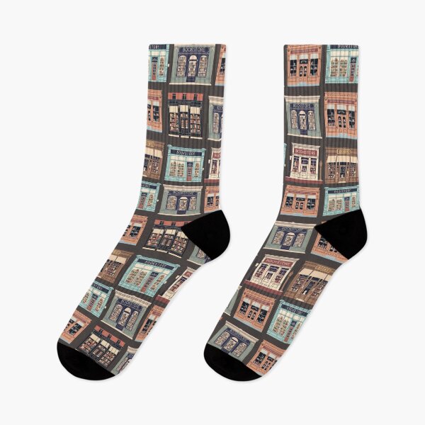 Item preview, Retro bookstore pattern  designed and sold by FatBirdie.