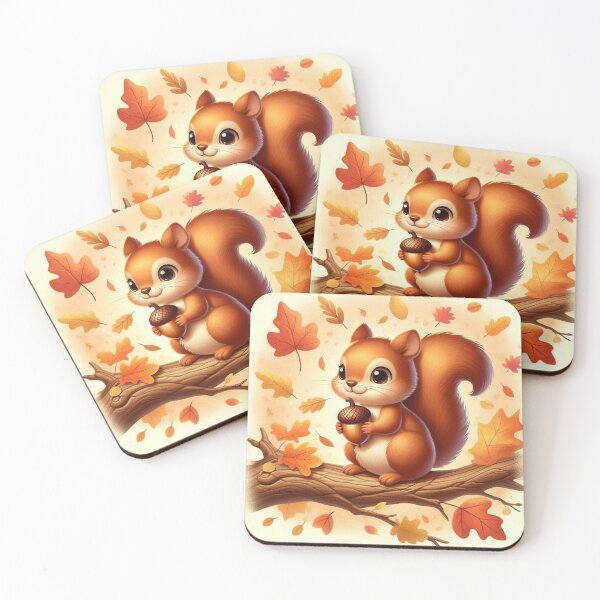 Item preview, Autumn Squirrel with Acorn designed and sold by Myra365Art.