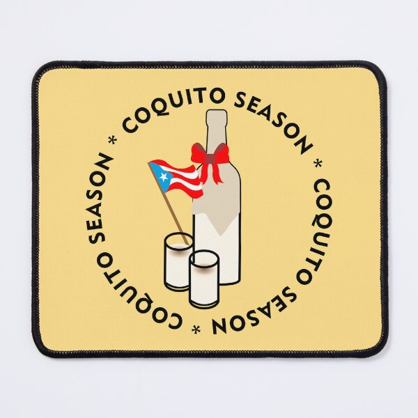 Item preview, Puerto Rico Coquito Season Circle Black Boricua Christmas Eggnog Flag designed and sold by byDarling.