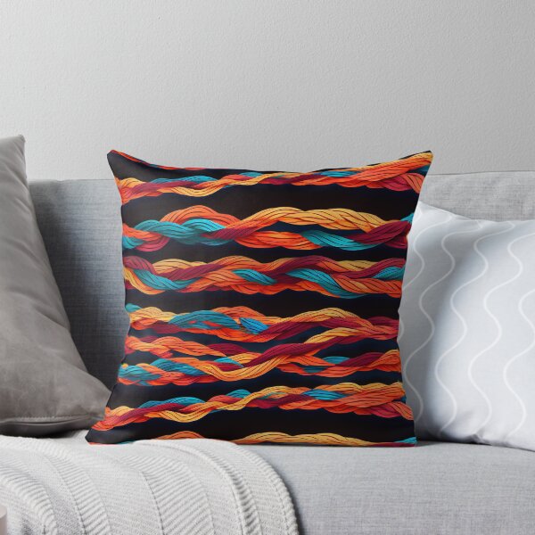 Item preview, Rope-inspired with vibrant strands creating a modern, textured pattern designed and sold by Tchoice.