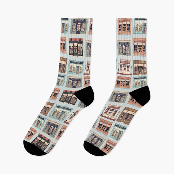 Item preview, Retro bookstore pattern  designed and sold by FatBirdie.