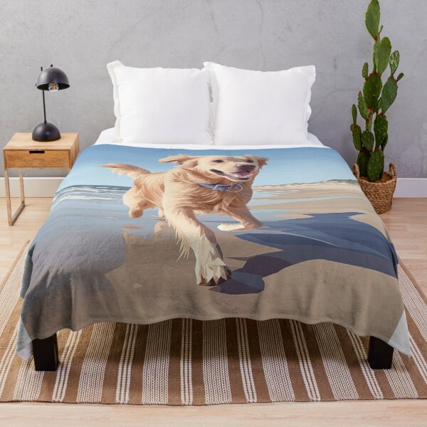 Item preview, Golden Retriever Running at the Beach designed and sold by Christian Weiss.