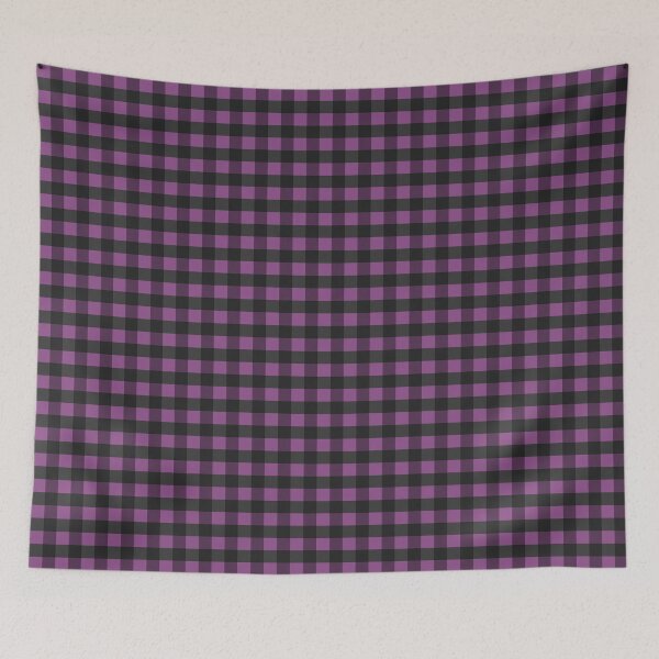 Item preview, Cottage Halloween Gingham Purple Black designed and sold by susycosta.