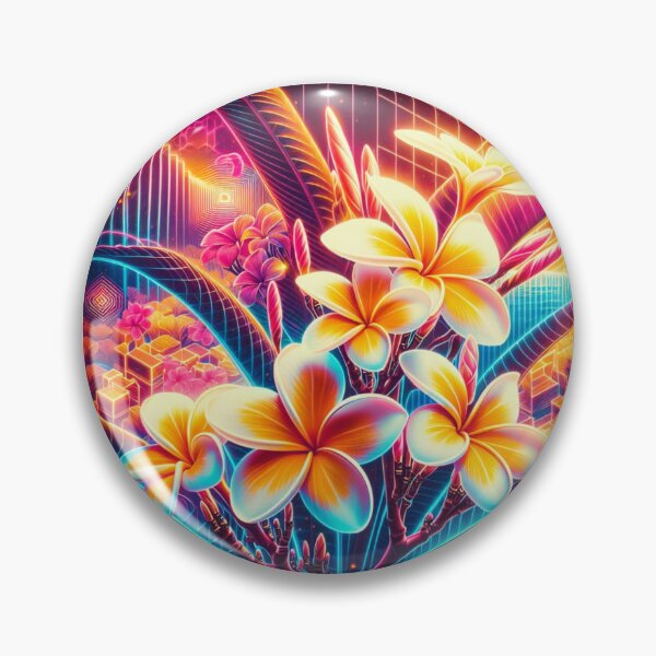 Artikelvorschau, Hawaiianische Plumeria entworfen und verkauft von RetroThreadedTs.