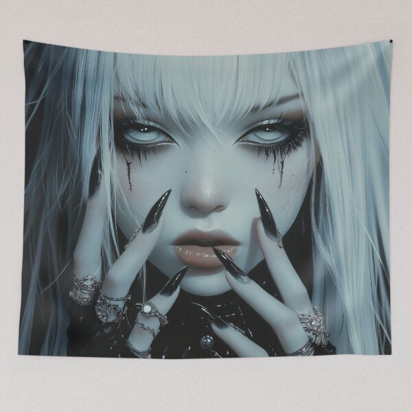 Item preview, Anime Goth Girl designed and sold by CursedbyLilith.