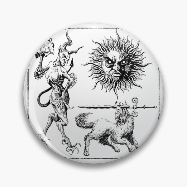 Item preview, Symbolism - The Dark Sun, The Demon and The Wolf Sword designed and sold by PatronesKawai.