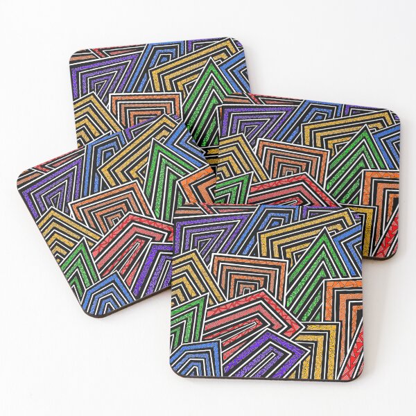 Item preview, Geometric Rainbow Pattern designed and sold by AndyNBee.