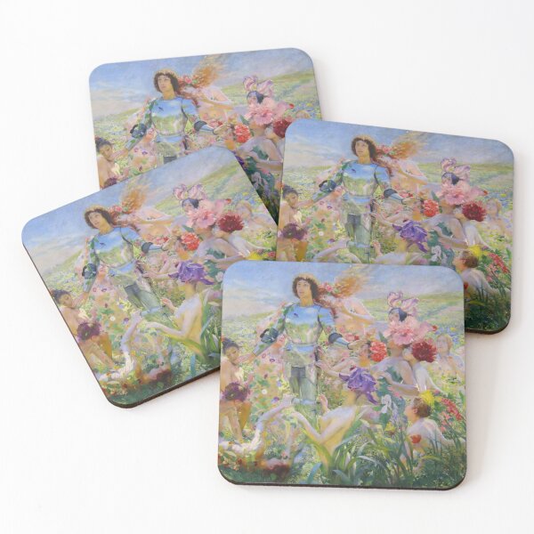 Item preview, Le Chevalier aux Fleurs -Georges Rochegrosse The Flower Knight designed and sold by Onodera.