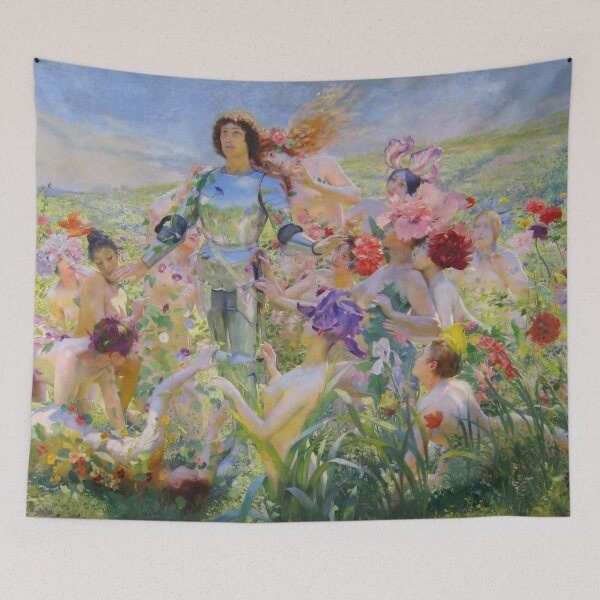 Item preview, Le Chevalier aux Fleurs -Georges Rochegrosse The Flower Knight designed and sold by Onodera.