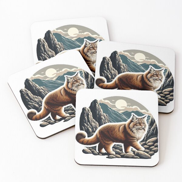 Item preview, Discover the Andean cat gracefully navigating rocky terrain in the majestic mountain landscape. designed and sold by KreaDesignOne.