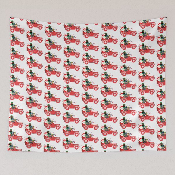 Item preview, Puerto Rico Chinchorreo Christmas Santa Claus Three Kings Coquito Red Car Boricua Flag designed and sold by byDarling.