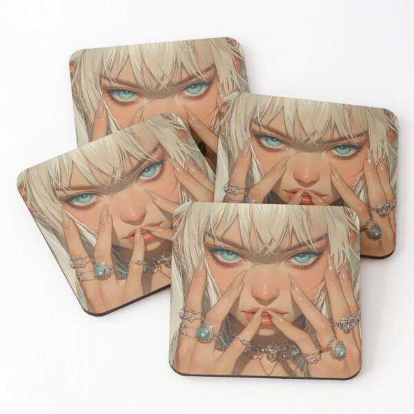 Item preview, Blonde Anime Girl designed and sold by CursedbyLilith.