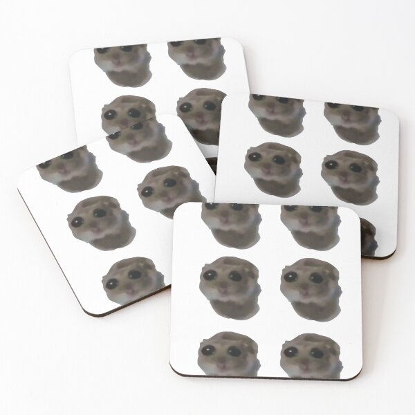 Item preview, sad hamaster pack of 6 Coquette Sad Hamster. designed and sold by khalidteez.