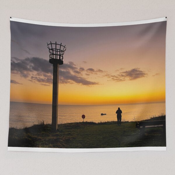 Item preview, Seaton Sluice Beacon at Sunrise designed and sold by Violaman.