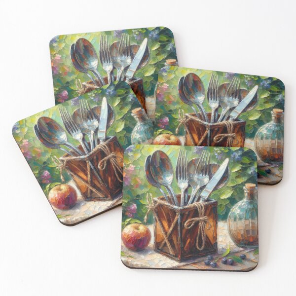 Item preview, Flowery Cutlery designed and sold by Manisha's Art House.