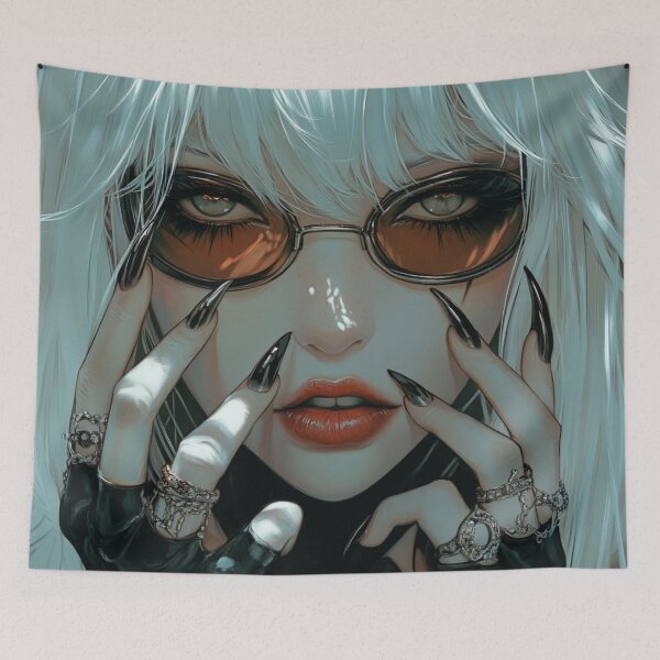 Item preview, Anime Goth Girl designed and sold by CursedbyLilith.