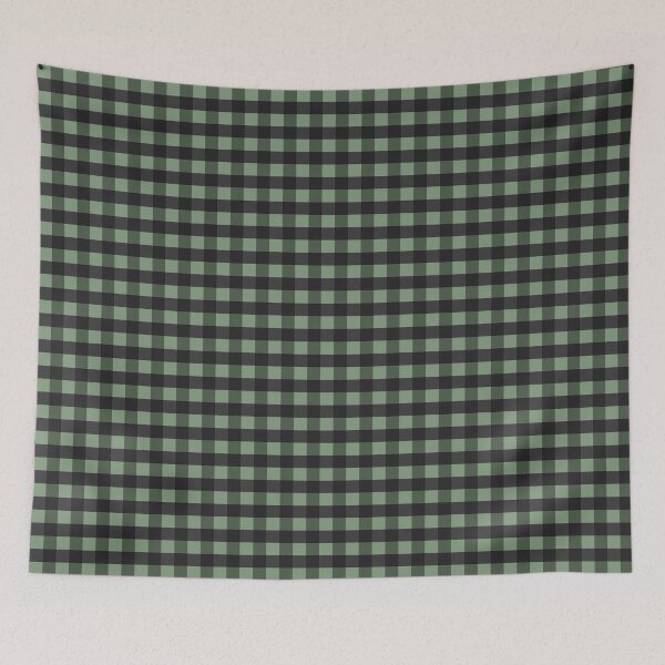 Item preview, Cottage Halloween Gingham Green Black designed and sold by susycosta.