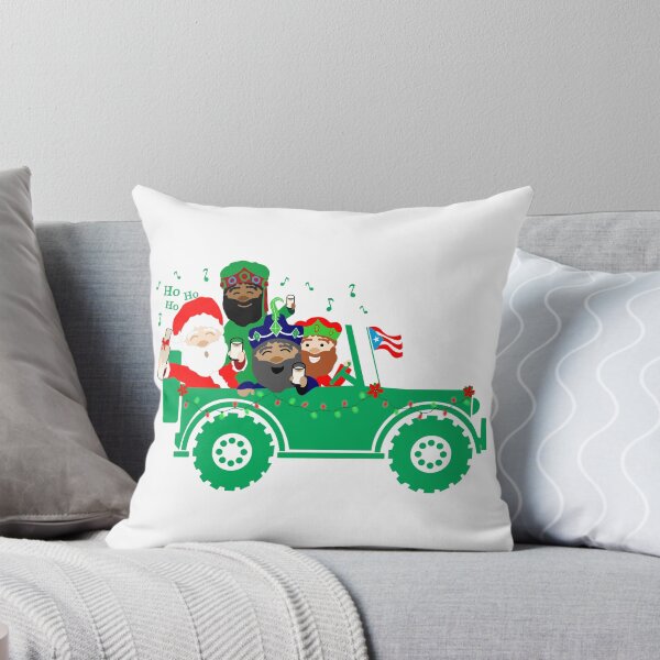 Item preview, Puerto Rico Chinchorreo Christmas Santa Claus Three Kings Coquito Green Car Boricua Flag designed and sold by byDarling.