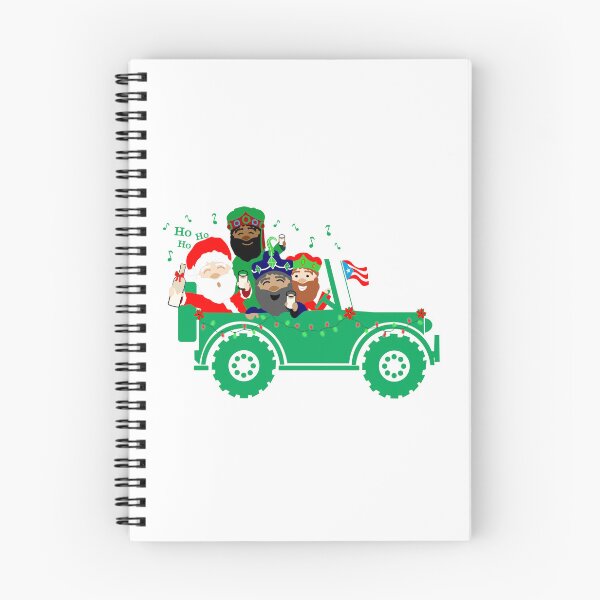 Item preview, Puerto Rico Chinchorreo Christmas Santa Claus Three Kings Coquito Green Car Boricua Flag designed and sold by byDarling.
