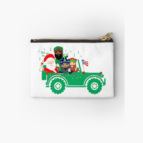 Item preview, Puerto Rico Chinchorreo Christmas Santa Claus Three Kings Coquito Green Car Boricua Flag designed and sold by byDarling.