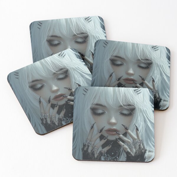 Item preview, Anime Goth Girl designed and sold by CursedbyLilith.