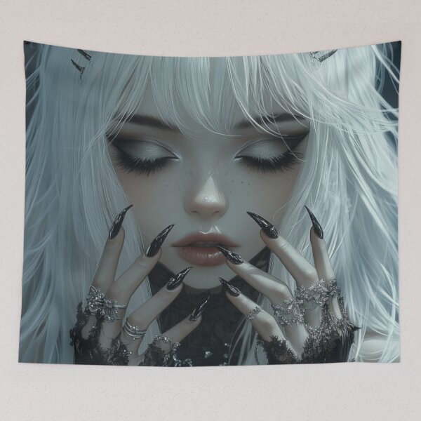 Item preview, Anime Goth Girl designed and sold by CursedbyLilith.