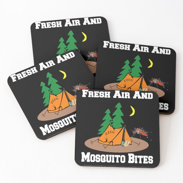 Item preview, Happy Camper Funny Camping Fresh Air And Mosquito Bites designed and sold by fantasticdesign.