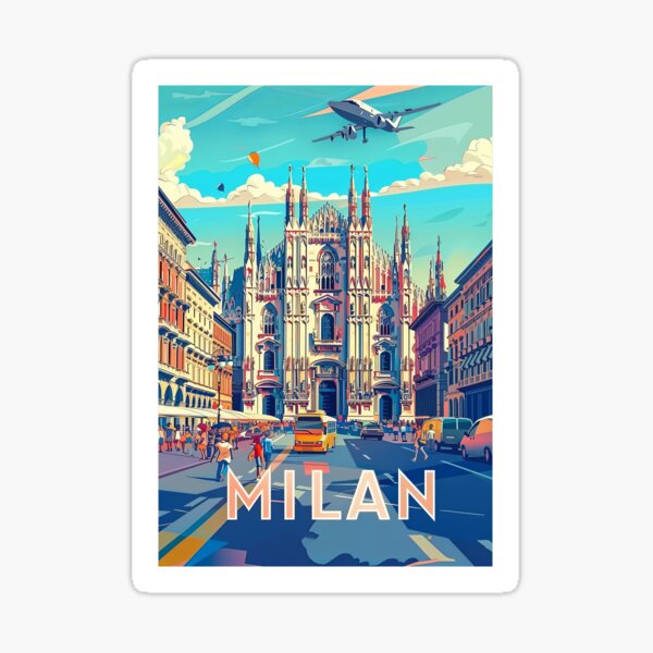 Item preview, Milan Travel Poster, Perfect Gift for Travel Enthusiasts, Vintage Style Wall Art,Italy Wall art for home decor, Milan print. designed and sold by Thegalleryshop1.