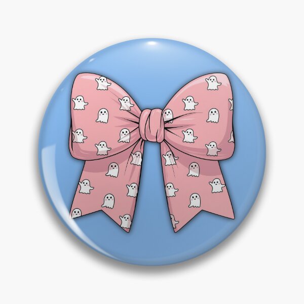 Item preview, Pink Ghost Bow Coquette Halloween Cute Funny Gifts for Girls designed and sold by SophiaKoorArt.