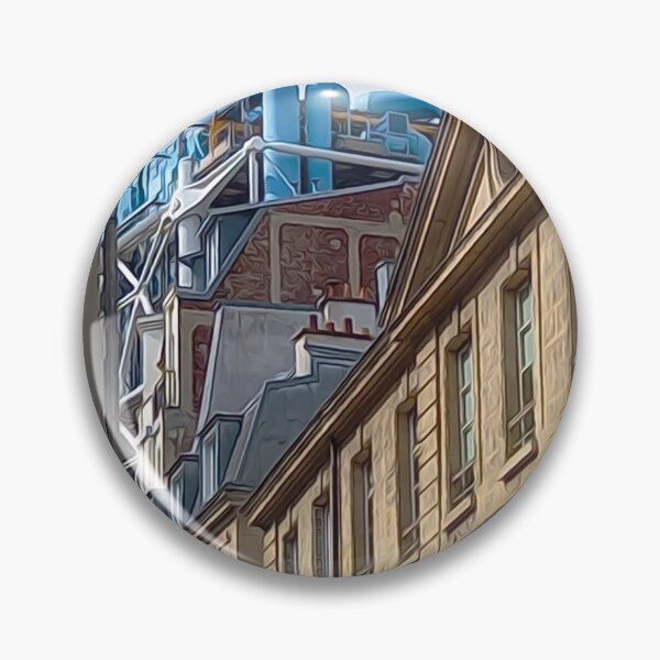 Item preview, Paris Beaubourg above the roofs designed and sold by Leuil.