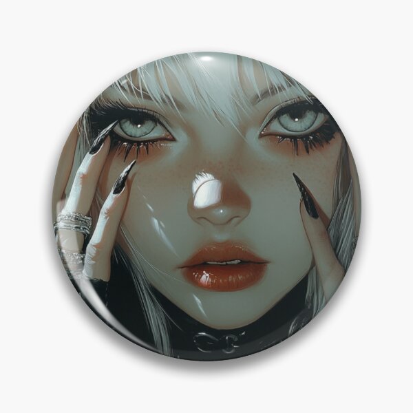 Item preview, Goth Anime Girl designed and sold by CursedbyLilith.