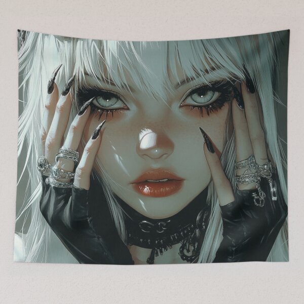 Item preview, Goth Anime Girl designed and sold by CursedbyLilith.