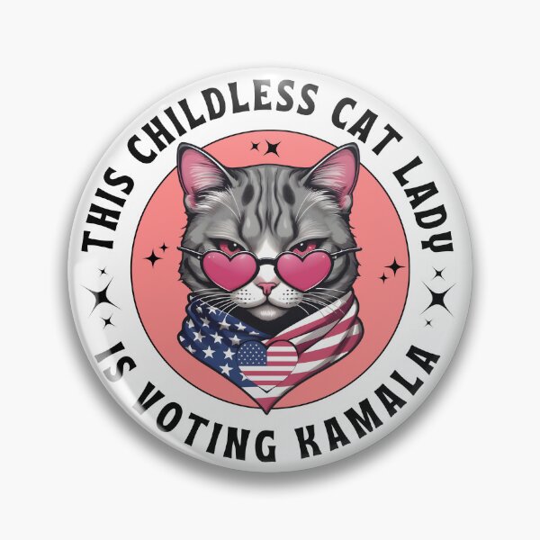 Item preview, This Childless Cat Lady is Voting kamala designed and sold by Poliartics.
