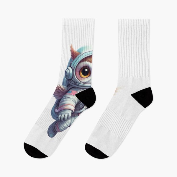 Item preview, Cute cartoon astronaut owl floating in space designed and sold by jean-nicolas.