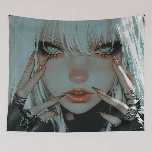 Item preview, Anime Goth Girl designed and sold by CursedbyLilith.